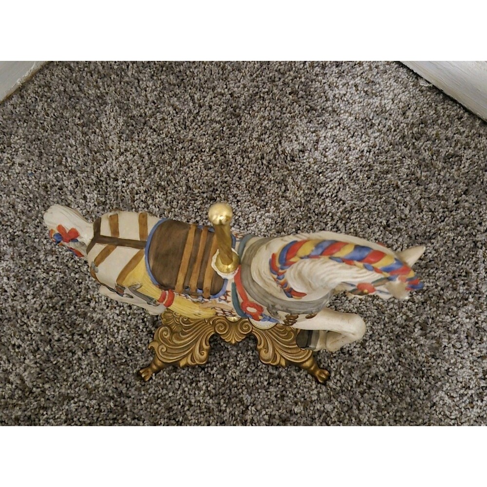 Lefton American Spirit Sage Carousel Horse Porcelain Hand Painted TWH08620 1995 - Picture 3 of 6